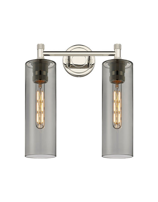 Innovations - 434-2W-PN-G434-12SM - LED Bath Vanity - Downtown Urban - Polished Nickel