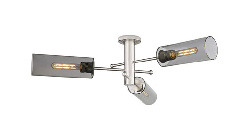 Downtown Urban LED Flush Mount Satin Nickel