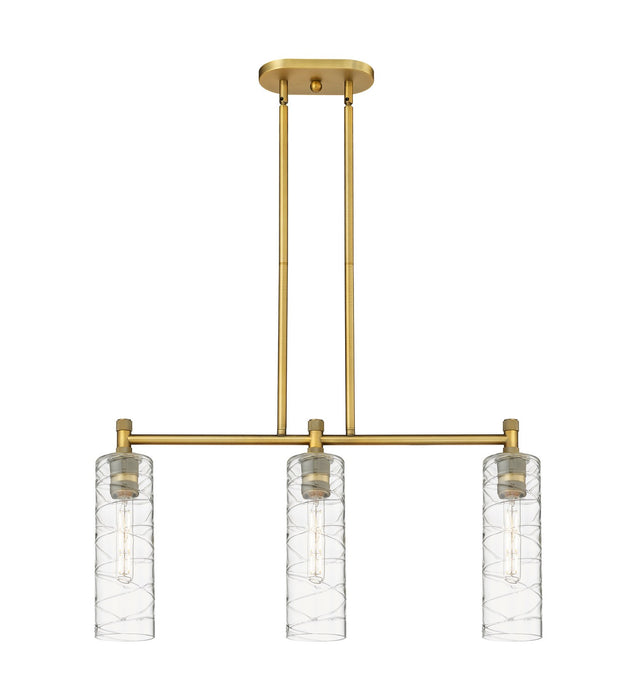 Innovations - 434-3I-BB-G434-12DE - LED Island Pendant - Downtown Urban - Brushed Brass