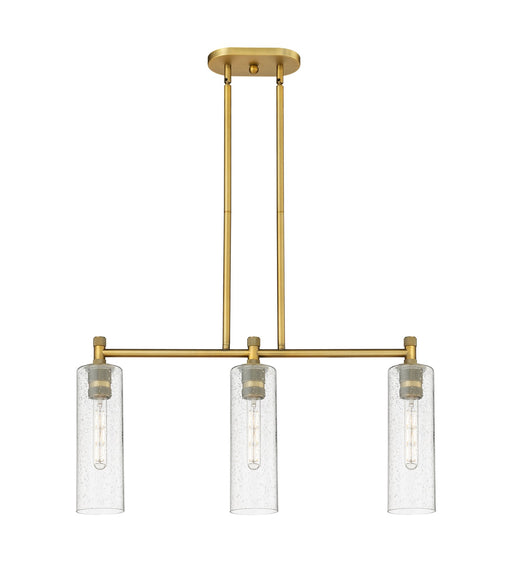 Innovations - 434-3I-BB-G434-12SDY - LED Island Pendant - Downtown Urban - Brushed Brass