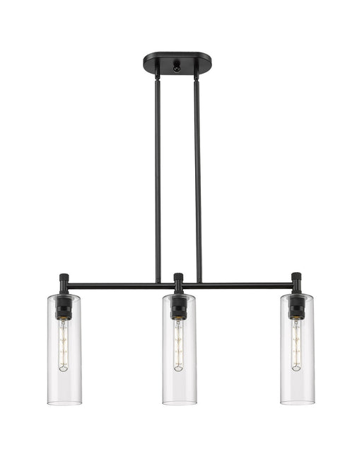 Innovations - 434-3I-BK-G434-12CL - LED Island Pendant - Downtown Urban - Matte Black