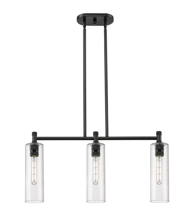 Innovations - 434-3I-BK-G434-12SDY - LED Island Pendant - Downtown Urban - Matte Black