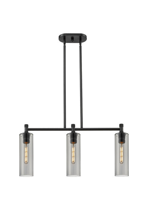 Innovations - 434-3I-BK-G434-12SM - LED Island Pendant - Downtown Urban - Matte Black