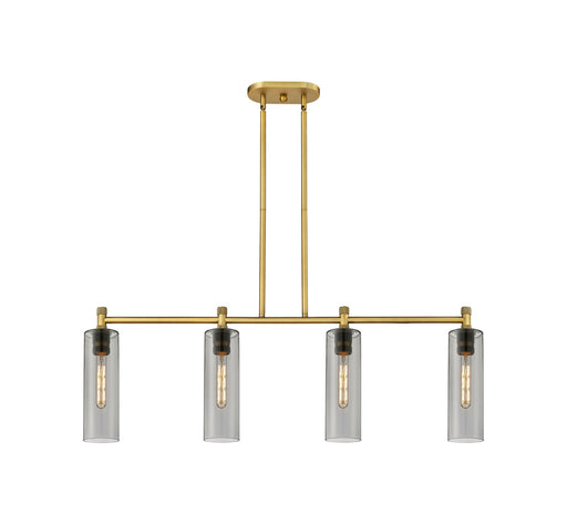 Innovations - 434-4I-BB-G434-12SM - LED Island Pendant - Downtown Urban - Brushed Brass