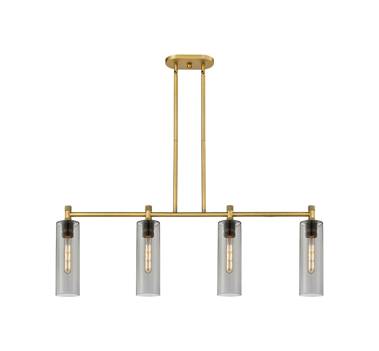 Innovations - 434-4I-BB-G434-12SM - LED Island Pendant - Downtown Urban - Brushed Brass