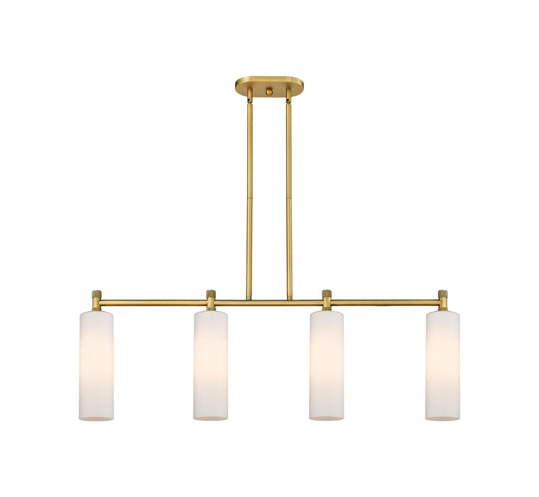 Innovations - 434-4I-BB-G434-12WH - LED Island Pendant - Downtown Urban - Brushed Brass