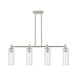 Innovations - 434-4I-SN-G434-12CL - LED Island Pendant - Downtown Urban - Satin Nickel