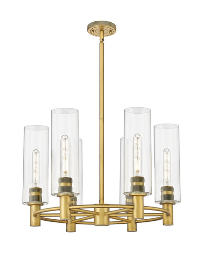 Downtown Urban LED Chandelier Brushed Brass