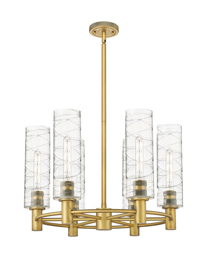 Downtown Urban LED Chandelier Brushed Brass