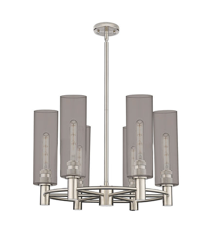 Downtown Urban LED Chandelier Polished Nickel