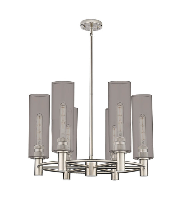 Innovations - 434-6CR-PN-G434-12SM - LED Chandelier - Downtown Urban - Polished Nickel