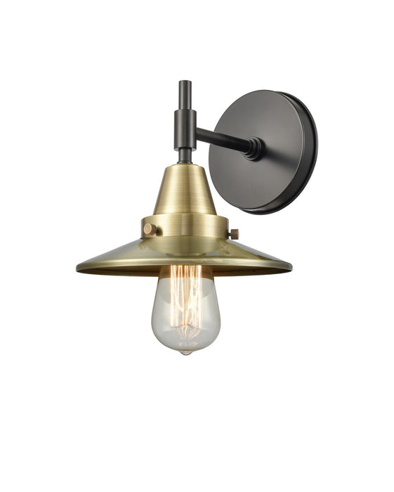 Innovations - 447-1W-BAB-M4-AB - One Light Wall Sconce - Caden - Black Antique Brass