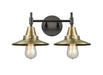 Innovations - 447-2W-BAB-M4-AB - Two Light Bath Vanity - Caden - Black Antique Brass