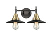 Innovations - 447-2W-BAB-M6-BK - Two Light Bath Vanity - Caden - Black Antique Brass