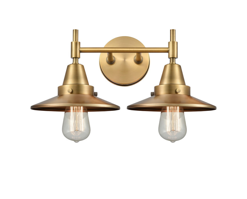 Innovations - 447-2W-BB-M4-BB - Two Light Bath Vanity - Caden - Brushed Brass