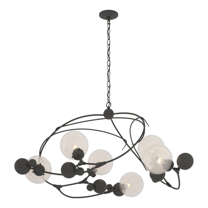 Hubbardton Forge - 136421-SKT-20-WF0639 - Six Light Pendant - Sprig - Natural Iron