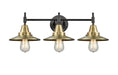 Innovations - 447-3W-BAB-M4-AB - Three Light Bath Vanity - Caden - Black Antique Brass