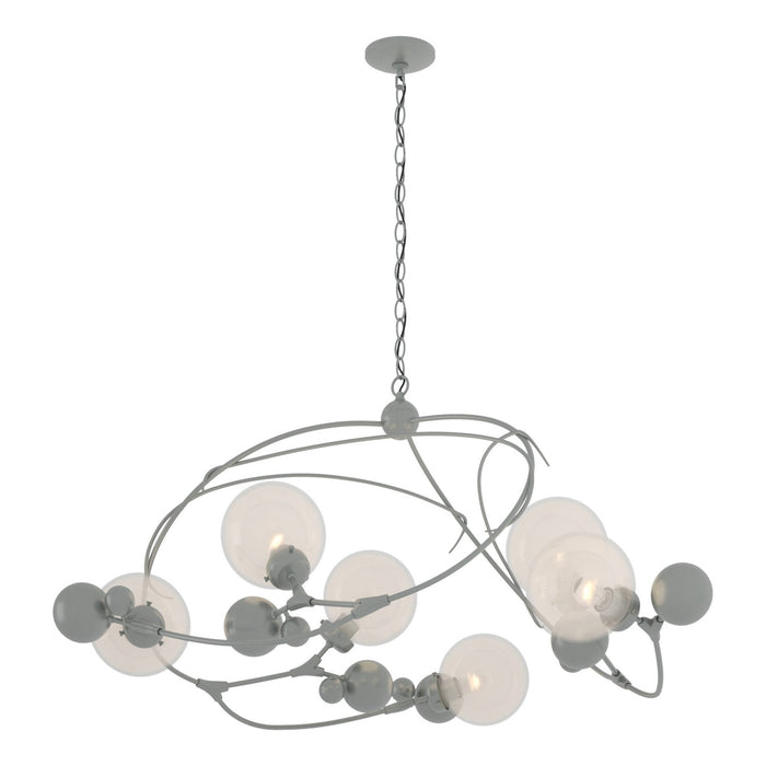 Hubbardton Forge - 136421-SKT-82-WF0639 - Six Light Pendant - Sprig - Vintage Platinum