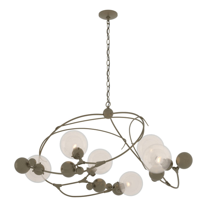 Hubbardton Forge - 136421-SKT-84-WF0639 - Six Light Pendant - Sprig - Soft Gold
