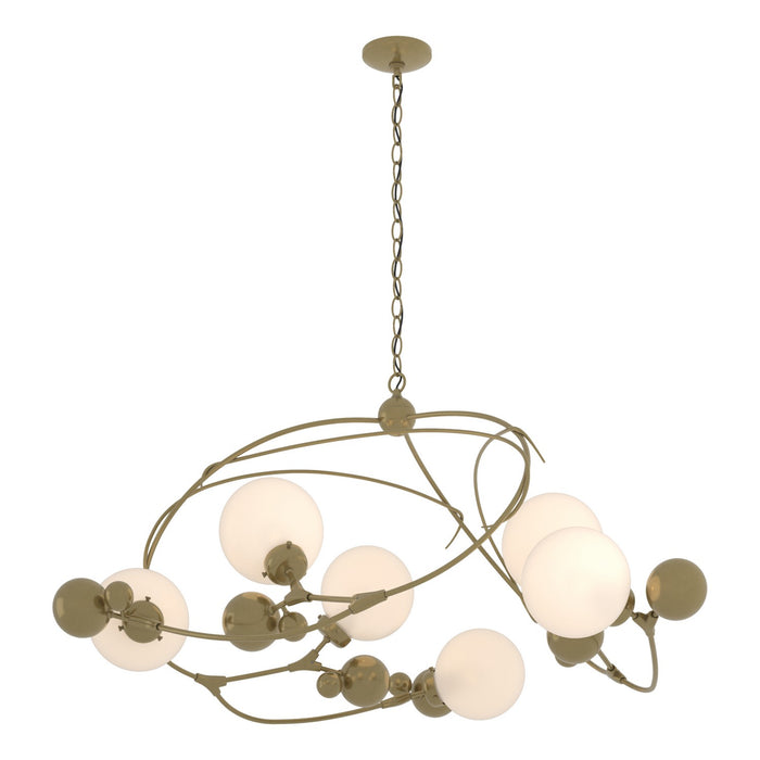 Hubbardton Forge - 136421-SKT-86-GG0639 - Six Light Pendant - Sprig - Modern Brass