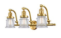 Innovations - 515-3W-SG-G182S - Three Light Bath Vanity - Franklin Restoration - Satin Gold