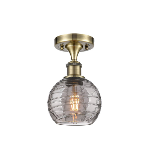 Innovations - 516-1C-AB-G1213-6SM - One Light Semi-Flush Mount - Ballston - Antique Brass