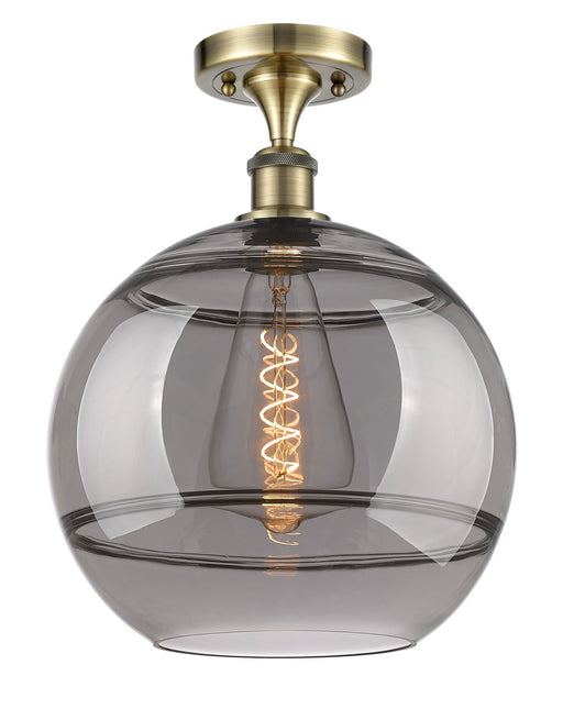 Innovations - 516-1C-AB-G556-12SM - One Light Semi-Flush Mount - Ballston - Antique Brass