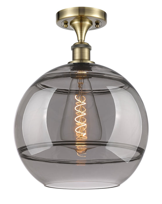 Innovations - 516-1C-AB-G556-12SM - One Light Semi-Flush Mount - Ballston - Antique Brass