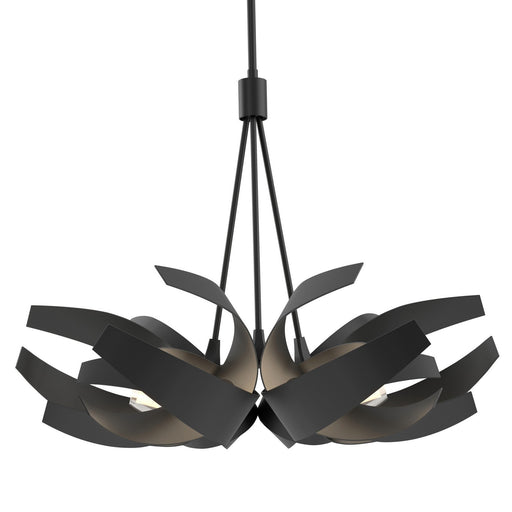 Corona Six Light Pendant Black