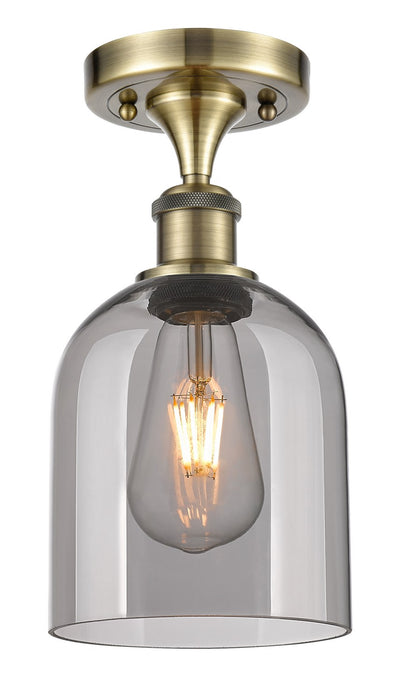 Innovations - 516-1C-AB-G558-6SM - One Light Semi-Flush Mount - Ballston - Antique Brass