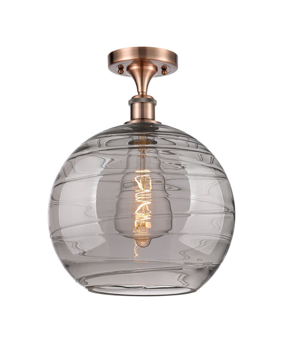 Innovations - 516-1C-AC-G1213-12SM - One Light Semi-Flush Mount - Ballston - Antique Copper