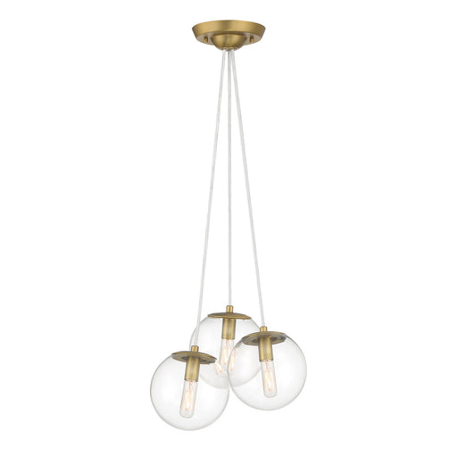 Minka-Lavery - 2743-695 - Three Light Pendant - Auresa - Soft Brass