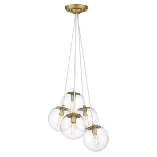 Minka-Lavery - 2745-695 - Five Light Pendant - Auresa - Soft Brass