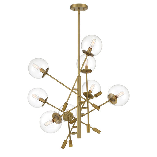 Minka-Lavery - 2748-695 - Eight Light Pendant - Auresa - Soft Brass