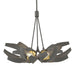 Hubbardton Forge - 136502-SKT-MULT-20-BR-YE0352 - Six Light Pendant - Corona - Natural Iron