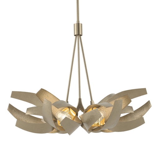 Corona Six Light Pendant Soft Gold