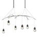 Hubbardton Forge - 136560-SKT-SHRT-20-ZM0565 - Six Light Pendant - Kiwi - Natural Iron