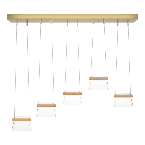 Cowbell LED Pendant Modern Brass