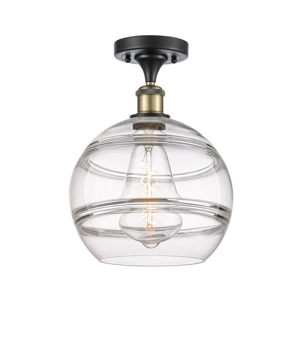 Innovations - 516-1C-BAB-G556-10CL - One Light Semi-Flush Mount - Ballston - Black Antique Brass