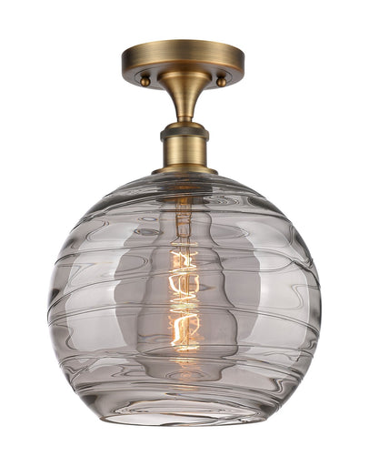 Ballston One Light Semi-Flush Mount Brushed Brass