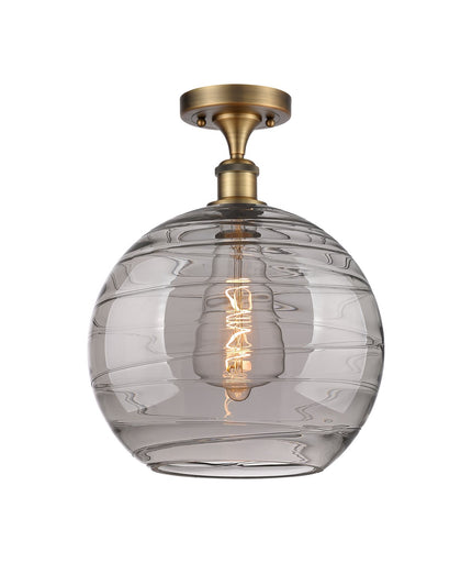 Ballston One Light Semi-Flush Mount Brushed Brass