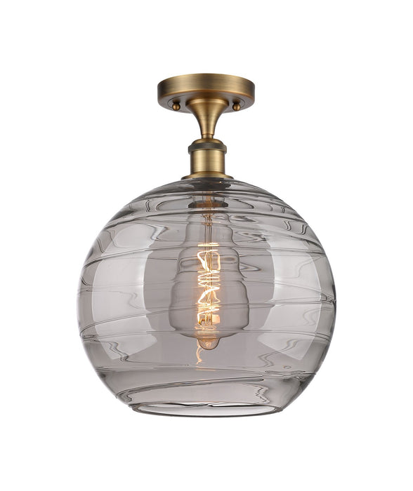 Innovations - 516-1C-BB-G1213-12SM - One Light Semi-Flush Mount - Ballston - Brushed Brass