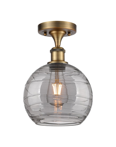 Ballston One Light Semi-Flush Mount Brushed Brass