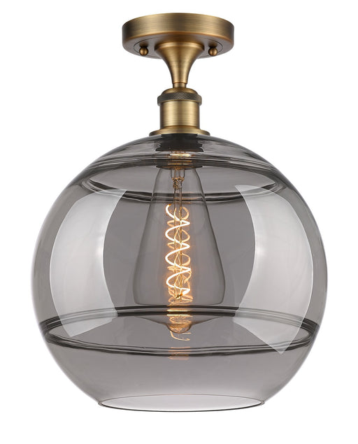 Innovations - 516-1C-BB-G556-12SM - One Light Semi-Flush Mount - Ballston - Brushed Brass