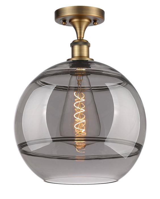 Innovations - 516-1C-BB-G556-12SM - One Light Semi-Flush Mount - Ballston - Brushed Brass