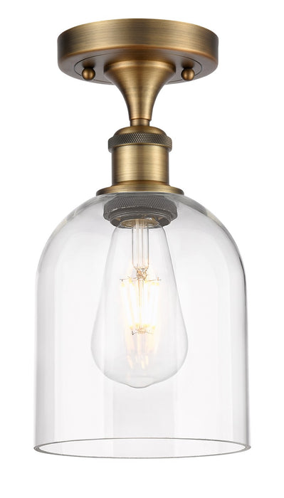 Innovations - 516-1C-BB-G558-6CL - One Light Semi-Flush Mount - Ballston - Brushed Brass