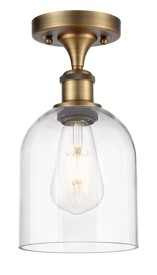 Innovations - 516-1C-BB-G558-6CL - One Light Semi-Flush Mount - Ballston - Brushed Brass