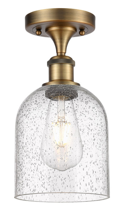 Innovations - 516-1C-BB-G558-6SDY - One Light Semi-Flush Mount - Ballston - Brushed Brass