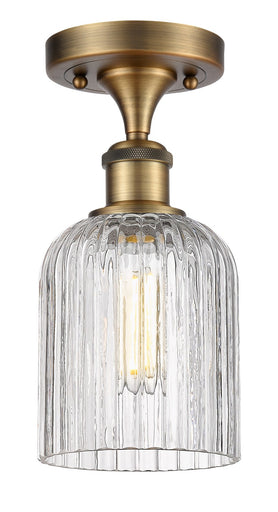 Ballston One Light Semi-Flush Mount Brushed Brass