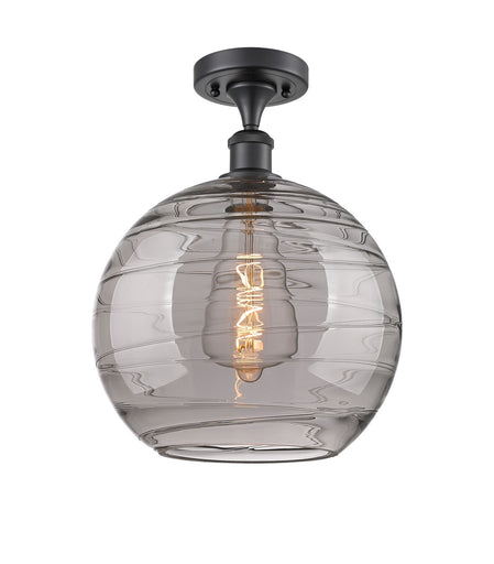 Ballston One Light Semi-Flush Mount Matte Black